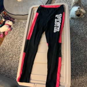 Black and red pink pants